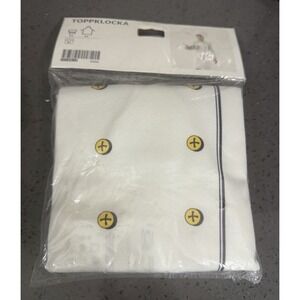 New IKEA Toppklocka Children's Apron Chef's Hat White & Yellow NIP
